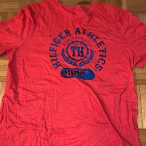 Red Tommy Hilfiger shirt